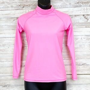 3 for $10 🛍️ INGEAR Swim Girls Pink Long Sleeve Mock Neck Swim Shirt NWOT